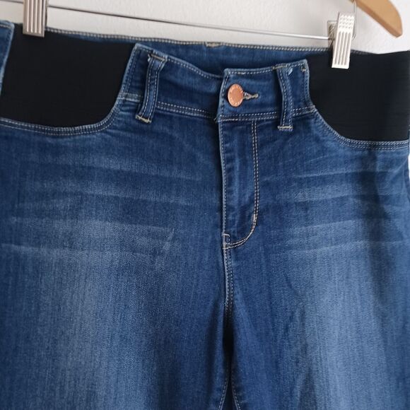YMI Skinny blue JEANS with Side Elastic Maternity Size S - Picture 9 of 9